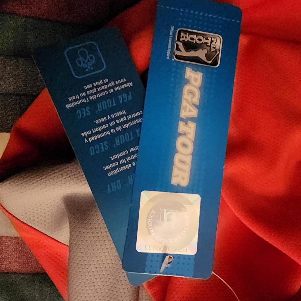 Airflux PGA new large orange Polo shirt - Picture 4 of 4